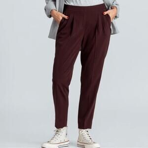 Ministry of Supply Women's Swift Drape Pant Jogger Deep Ruby Size 4